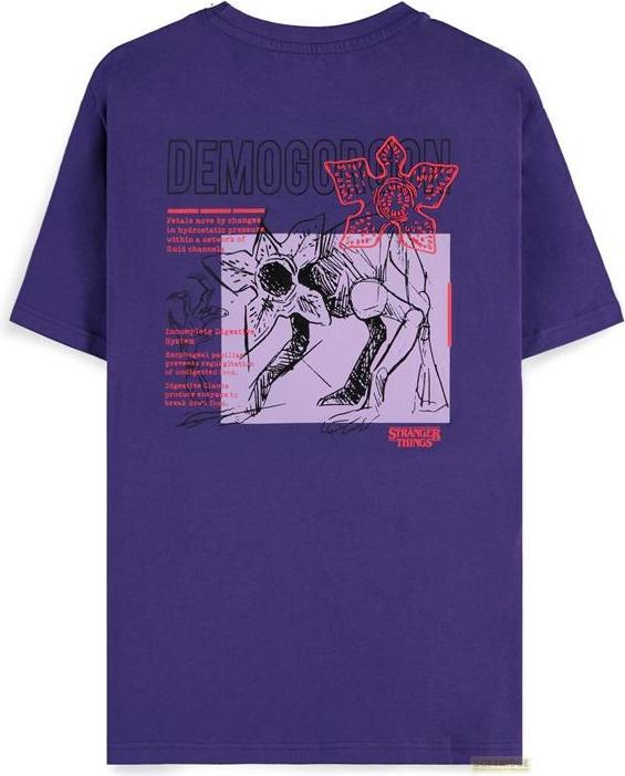 Actual product image Difuzed STRANGER THINGS - Demogorgon - T-shirt Mauve Homme (L) (L)