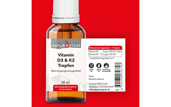 Produktbild Naturstein Vitamin D3 K2 (1 Stück, Öl, 62.50 g)