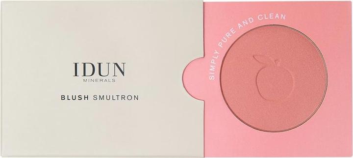 Actual product image IDUN Minerals Rouge/Blusher Smultron peach pink (Peach Pink)