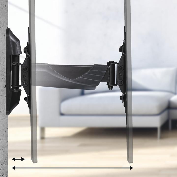 Image du produit Hama Support TV mural, inclinable et pivotant, 122 cm (48") jusqu'à 35 kg (Mur, 48", 35 kg)