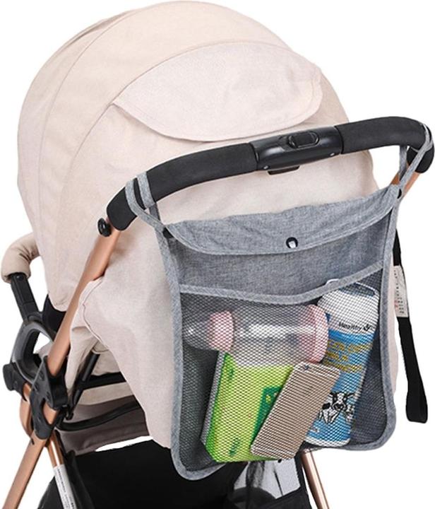 Produktbild König Design Universal Kinderwagen Einkaufsnetz Organizer Baby Tasche Buggy Kinderwagennetz