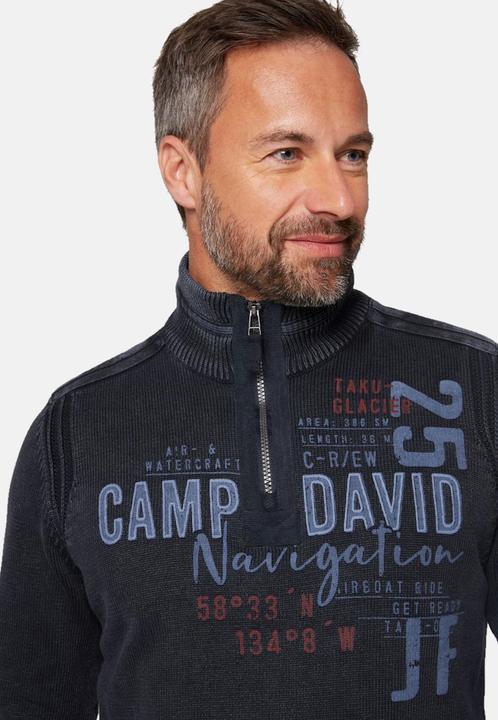 Produktbild Camp David Pullover Strickpullover Troyer (M)