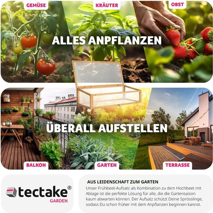 Produktbild tectake Frühbeet-Aufsatz