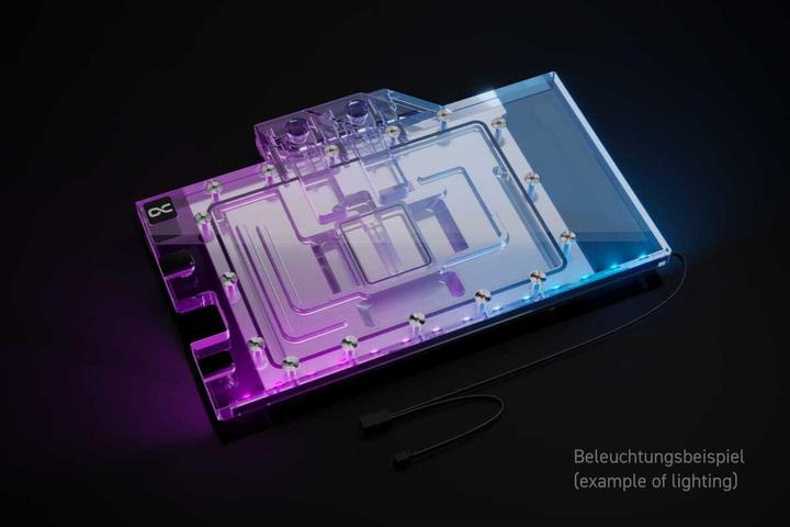 Image du produit Alphacool WAK Bloc de Glace Aurora Geforce RTX 4070 TI ROG Strix avec Backplate