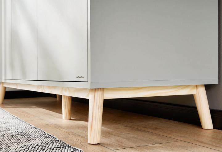 Produktbild Pinolino Kinderzimmer-Set 'Dusk' breit gross, 3-tlg. (Kinderkleiderschrank, Babybett, Wickelkommode)