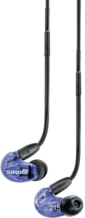 Actual product image Shure SE215 Special Edition Uni In-Ear Headphones - Purple (No noise cancelling, Cable)