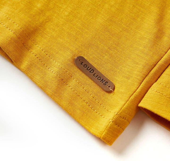 Produktbild VidaXL Kinder-Langarmshirt Ocker 92,Material: 100 % Baumwolle,Farbe (92)