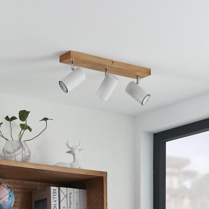 Actual product image Lindby Maniva ceiling spotlight, three-flame, white (GU10)