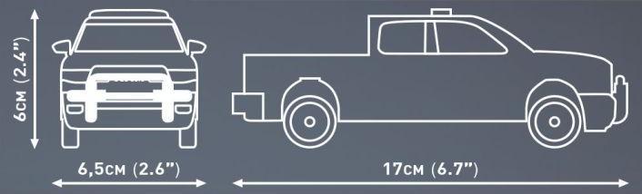 Actual product image Cobi Cars - Ram - 1500 Police (205 Teile)