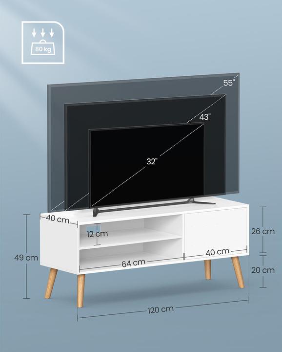 Produktbild Vasagle Bianca (120 x 40 x 49 cm)