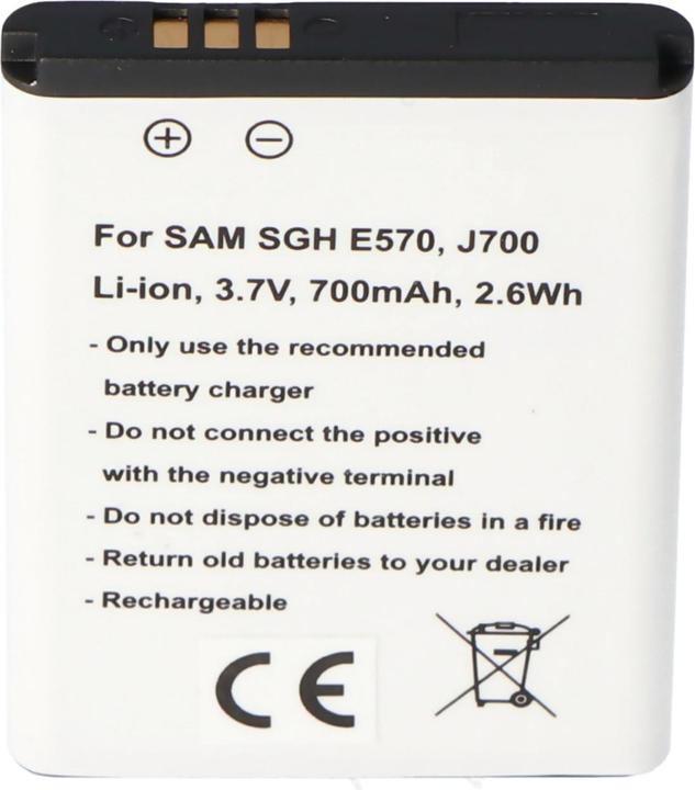 Image du produit Samsung Akku SGH E570, J700
