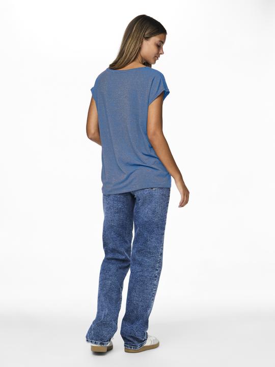 Actual product image Pieces Pcbillo Tee Lurex Stripes Noos Bc (L)