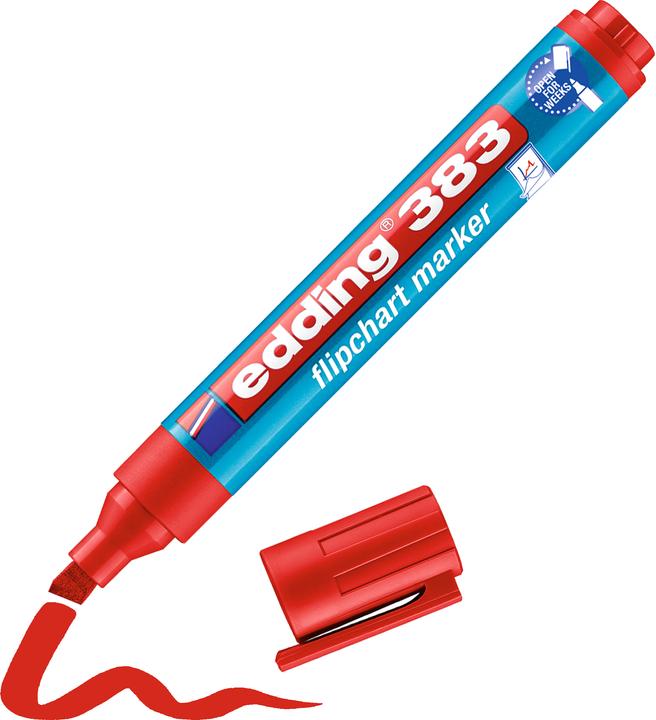 Produktbild Edding Flipchart Marker 383 (Rot, 5 mm, 1 x)