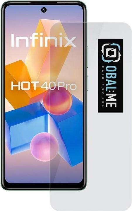 - OBAL:ME 2.5D Glass Screen Protector for Infinix Hot 40 Pro Clear (1 Piece, Infinix Hot 40i)