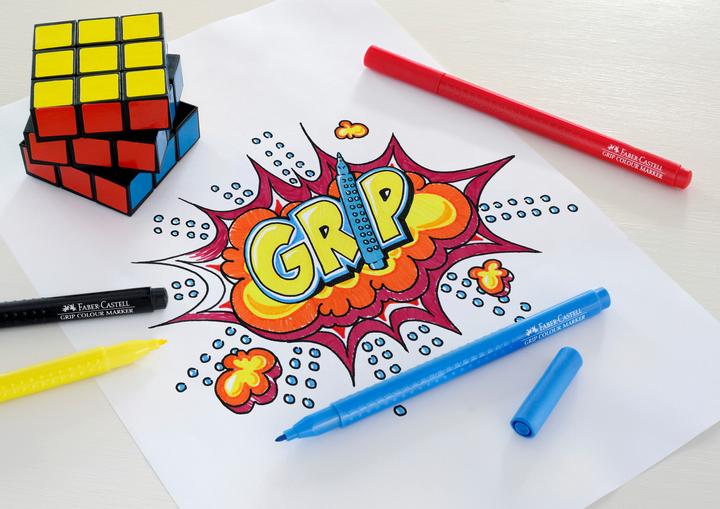 Image du produit Faber-Castell Stylos à pointe de fibre Grip Colour (Multicolore, 10 x)