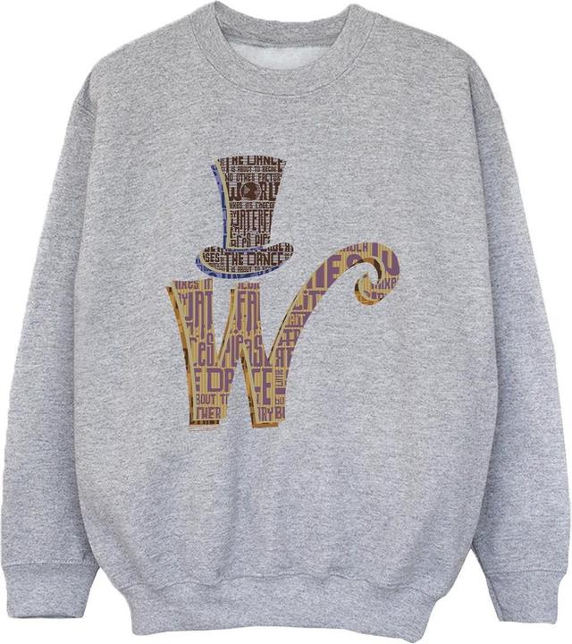 Willy Wonka & the Chocolate Factory W Logo Hat Sweatshirt Jungen