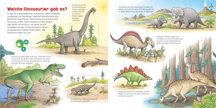 Produktbild Tessloff BOOKii® WAS IST WAS Kindergarten Entdecke die Welt der Dinosaurier! (Deutsch, Benjamin Schreuder, Stéffie Becker, Sebastian, 2021)