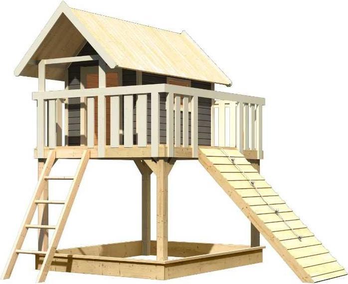 Karibu Stelzenhaus Benjamin mit Rutsche