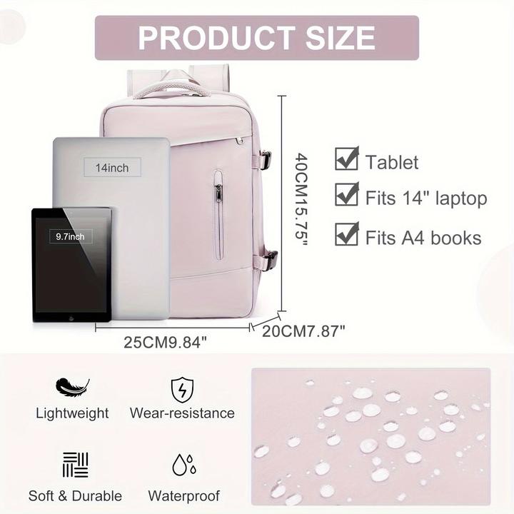 Only-Bags.Store Rucksack mit grosser Kapazität für Kurztrips, geeignet für Studenten, mit Platz für Laptops, ideal