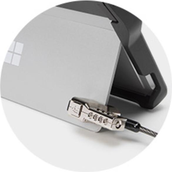 Actual product image Kensington Tablet Back Cover Black Belt Surface Go with Smart Card Reader (Surface)