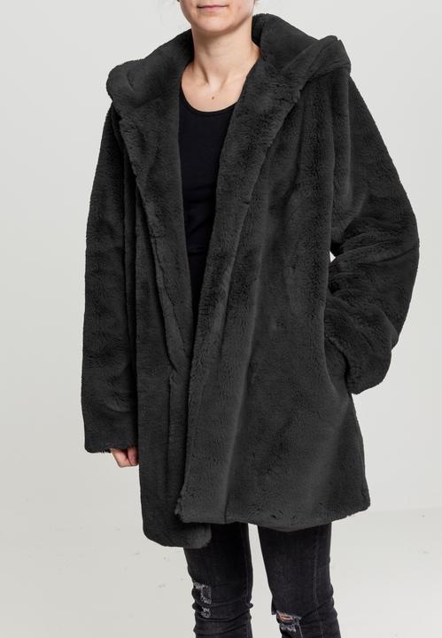 Actual product image Urban Classics Ladies Hooded Teddy Coat (S)