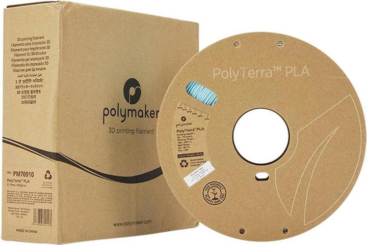 Actual product image Polymaker PolyTerra (PLA, 1.75 mm, 1000 g, Blue)