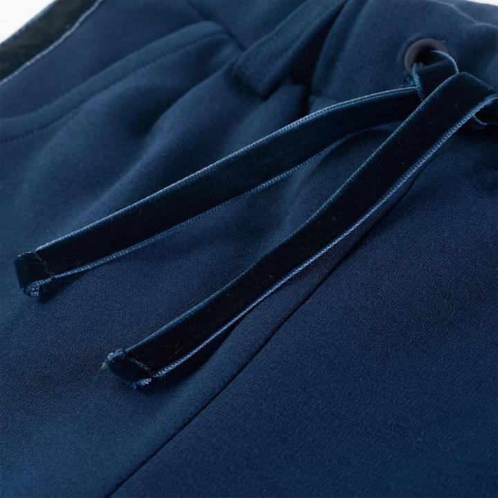 Actual product image VidaXL Children's trousers with black trims navy blue (140)