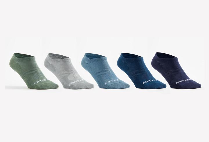 Artengo Chaussettes tennis enfant basses RS160 Plusieurs couleurs Lot de 5 paires. (27, 30)