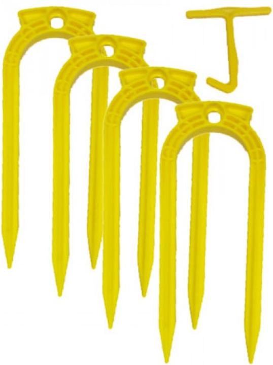Immagine prodotto Cartasport Plastica A Forma di U Pallone Ancoraggio a Terra Misura Confezione 4