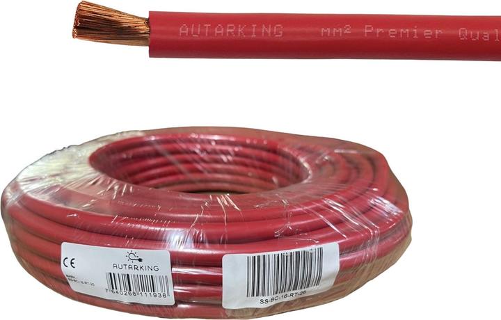 Image du produit Autarking Câble de batterie / démarreur Haute flexibilité - 25mm2 rouge -25m