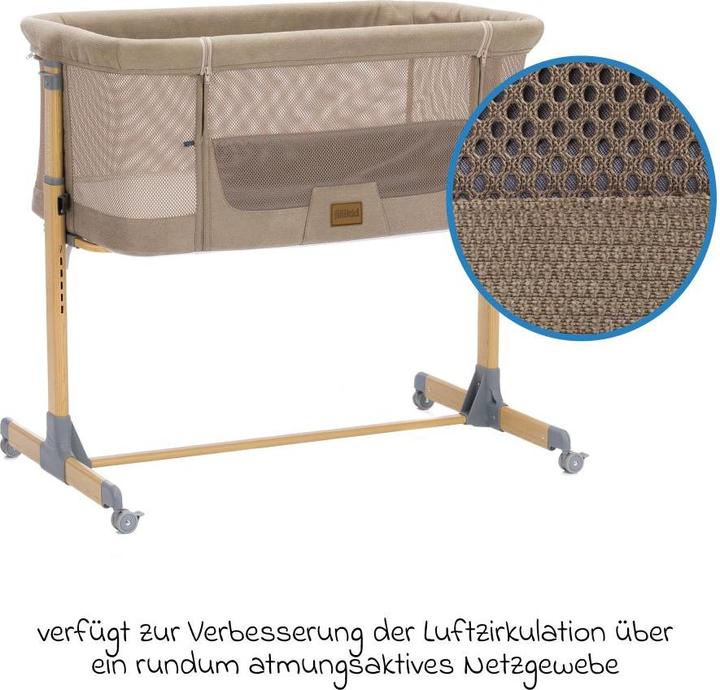 Actual product image Fillikid Beistellbetten Beistellbett Crip 6-fach höhenverstellbar