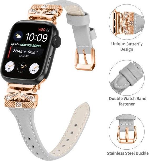 Produktbild MU Classic Ladies Series Leder Armband (45 mm, 44 mm, 42 mm, Kunstleder)
