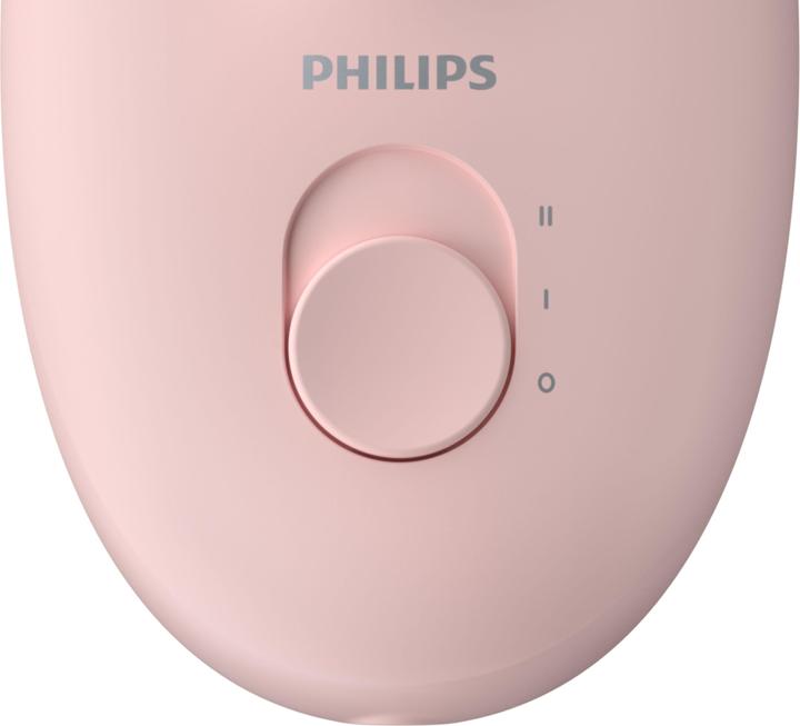 Immagine prodotto Philips Epilatore compatto con filo BRE285/00 Satinelle Essential Baltas/Rožinė, con filo