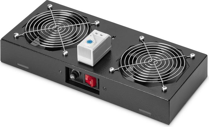 Immagine prodotto Digitus Ventilatore da tetto per armadi a muro, armadi a muro SOHO e armadi non montati Termostato