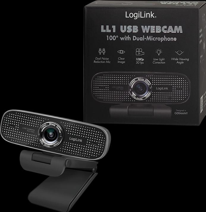 Image du produit LogiLink 30 fps, f/2.2, 100°, USB (2 Mpx)