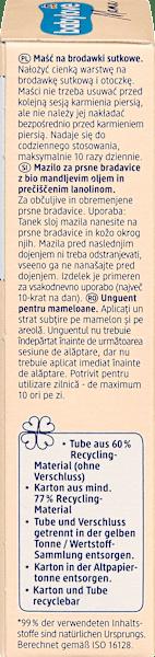 Valeurs nutritives et ingrédients dm babylove Pommade pour mamelons Mama