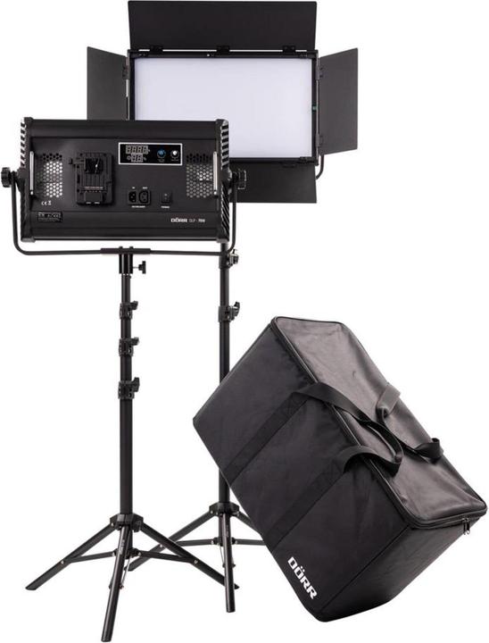 Dörr 2 LED Panel Kit DLP-70W mit 2 Stativen und Tasche (Neuheit)