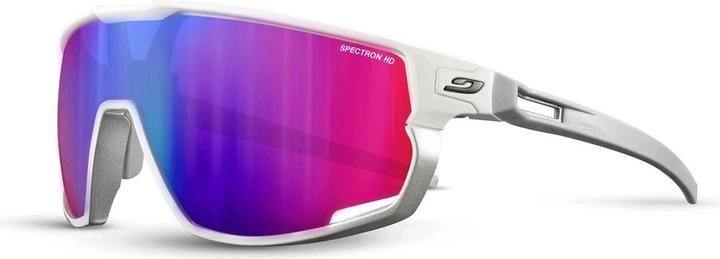 Julbo Rush Weiss Matt Silber Glänzend Spectron HD 3 (Weiss Matt Silber Glänzend, Spectron HD 3 Polarized)