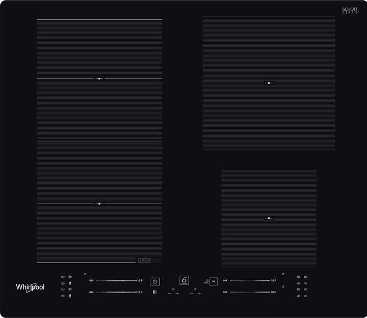 Whirlpool induction hob WF S7560 NE 60 cm, 1 FlexiSlide, Booster, Black