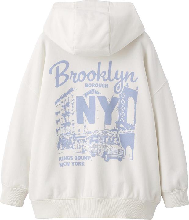 Jonen Jungen Kapuzensweatshirt mit Prints vorn und hinten