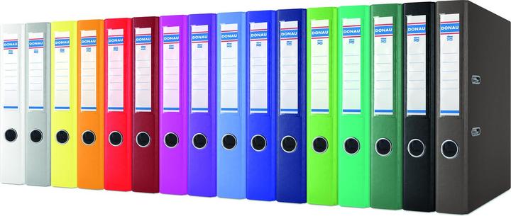 Actual product image Donau Popular divider with 2.1 mm thick fibreboard and a weight of 1290 g/m?, made of ecological p (A4, 50 mm)