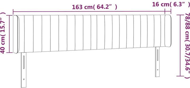 Produktbild VidaXL Aneska (163 x 16 x 88 cm)