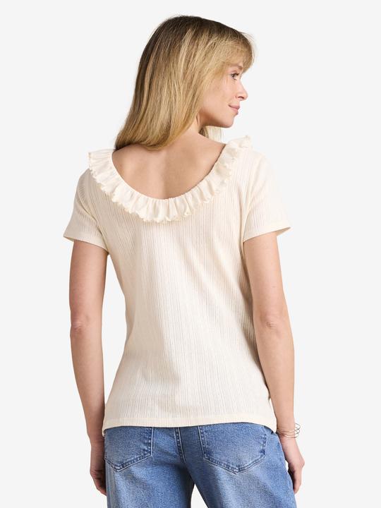 Actual product image Envie de Fraise Bio-Kollektion: Umstands-Shirt aus Pointelle-Jersey mit Rückenausschnitt (36, 38)