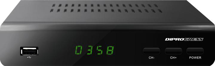 Produktbild Diprogress DPT 203HD 2in1 Hevc H265 10 Bit Decoder mit UniversalFernbedienung (DVB-T2)
