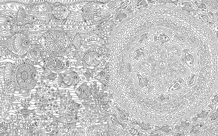 Actual product image Dreamlike colouring worlds
