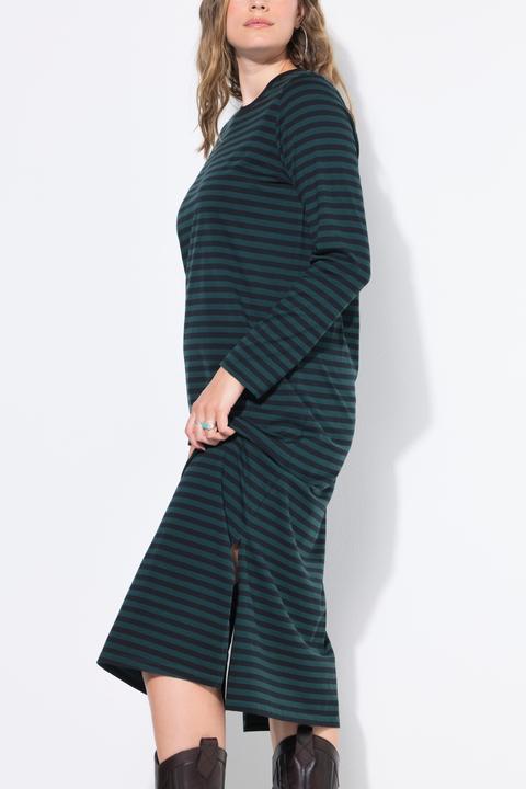 Produktbild Studio Untold Maxikleid, A-Line, Jersey mit Ringeln, Langarm (46, 48)