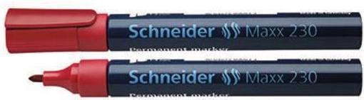 Actual product image Schneider Maxx 230 permanent marker Line width: 1-3 mm Ink colour: red (Red, 3 mm, 1 x)