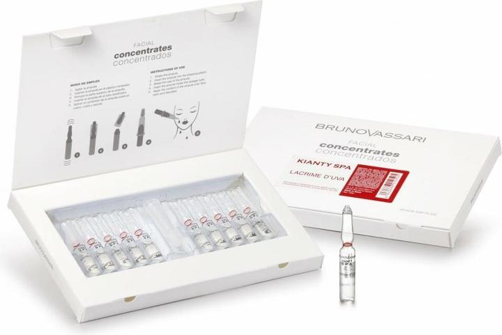 Immagine prodotto Bruno Vassari Kianty Spa Uva Anti-Età Fiale Siero di Trattamento per l'Invecchiamento per il Viso - 10 Pezzi (2 ml)