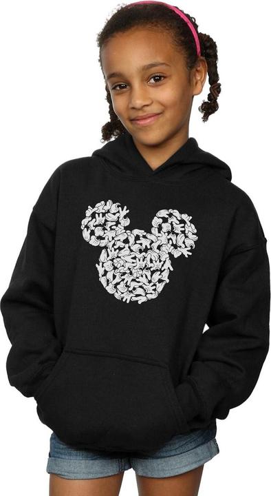 Immagine prodotto Disney Mickey Mouse Head Of Hands Felpa con Cappuccio Ragazze (128)