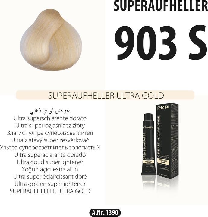 FemMas 903 S) Haarfarbe Superaufheller Ultra Gold 100ml